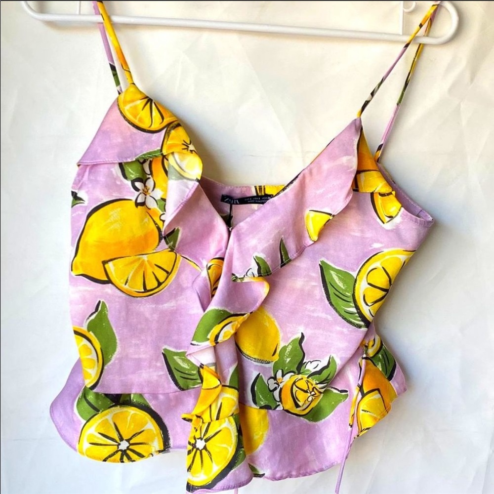 Zara lemon tank top only xl - Picture 1 of 3
